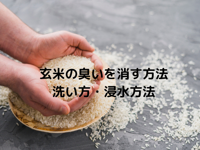 玄米の臭いを消す方法｜洗い方・浸水方法